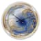Designart 'Ocean Blue Golden Jasper Agate I Modern Wall Clock